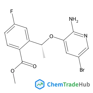 Methyl 2-{(1R)-1-[(2-amino-5-bromo-3-pyridinyl)oxy]ethyl}-4-fluorobenzoate