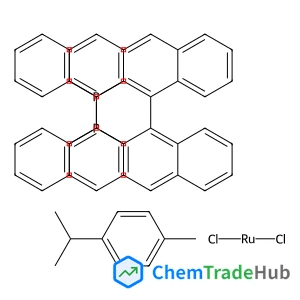 dichlororuthenium; [1-(2-diphenylphosphanyl-1-naphthyl)-2-naphthyl]-diphenyl-phosphane; 1-isopropyl-4-methyl-benzene