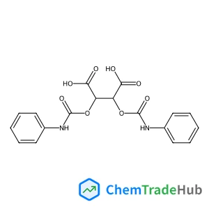 (2R,3R)-dibenzyl-2,3-bis(phenylcarbamoyloxy)succinate