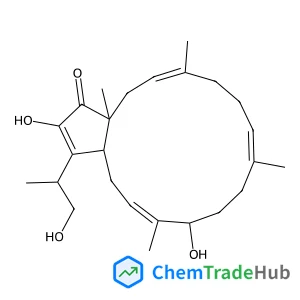 (3aR,7S,16aS)-2,7-Dihydroxy-3-[(2S)-1-hydroxy-2-propanyl]-6,10,14,16a-tetramethyl-4,7,8,9,12,13,16,16a-octahydrocyclopenta[15]annulen-1(3aH)-one