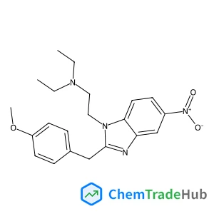 N,N-Diethyl-2-[2-(4-methoxybenzyl)-5-nitro-1H-benzimidazol-1-yl]ethanamine