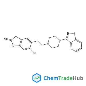 5-{2-[4-(1,2-Benzothiazol-3-yl)-1-piperazinyl]ethyl}-6-chloro-1,3-dihydro-2H-indol-2-one