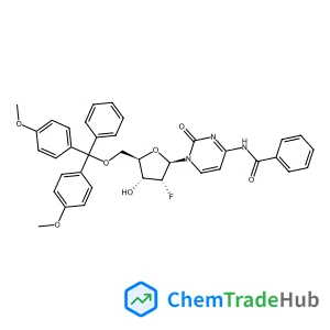 4-(Benzoylamino)-1-{5-O-[bis(4-methoxyphenyl)(phenyl)methyl]-2-deoxy-2-fluoro-beta-D-xylofuranosyl}-2(1H)-pyrimidinone