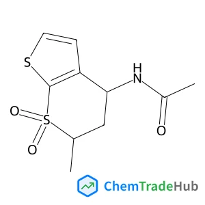 N-[(4S,6S)-6-Methyl-7,7-dioxido-5,6-dihydro-4H-thieno[2,3-b]thiopyran-4-yl]acetamide