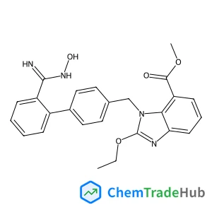 Methyl 2-ethoxy-1-{[2'-(N-hydroxycarbamimidoyl)-4-biphenylyl]methyl}-1H-benzimidazole-7-carboxylate
