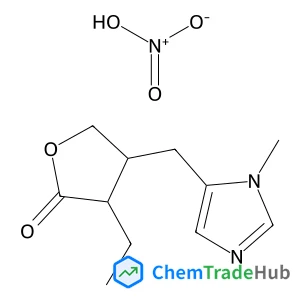 (3S,4R)-3-Ethyl-4-[(1-methyl-1H-imidazol-5-yl)methyl]dihydro-2(3H)-furanone nitrate (1:1)