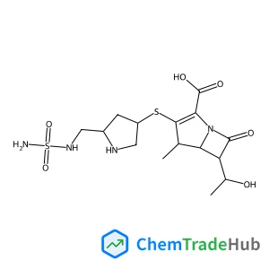 (4R,5S,6S)-6-[(1R)-1-Hydroxyethyl]-4-methyl-7-oxo-3-({(3S,5S)-5-[(sulfamoylamino)methyl]-3-pyrrolidinyl}sulfanyl)-1-azabicyclo[3.2.0]hept-2-ene-2-carboxylic acid