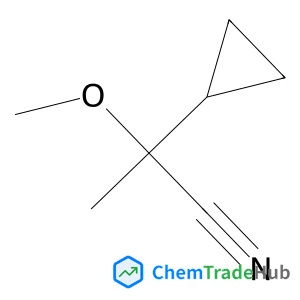 2-Cyclopropyl-2-methoxypropanenitrile structure