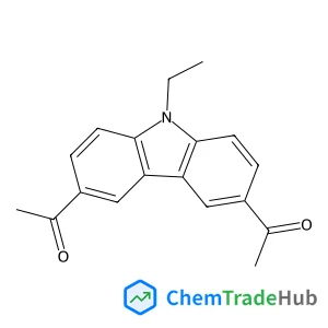 1,1'-(9-ethyl-9H-carbazole-3,6-diyl)diethanone structure