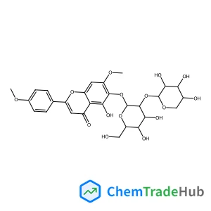 5-Hydroxy-7-methoxy-2-(4-methoxyphenyl)-4-oxo-4H-chromen-6-yl 2-O-beta-D-xylopyranosyl-beta-D-glucopyranoside