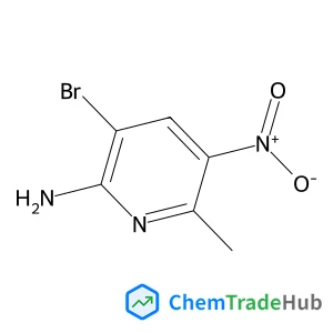 3-Bromo-6-methyl-5-nitro-2-pyridinamine
