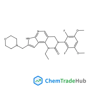 3-(2,6-Difluoro-3,5-dimethoxyphenyl)-1-ethyl-8-(4-morpholinylmethyl)-1,3,4,7-tetrahydro-2H-pyrrolo[3',2':5,6]pyrido[4,3-d]pyrimidin-2-one