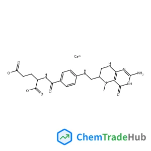 L-Glutamic acid, N-[4-[[[(6S)-2-amino-3,4,5,6,7,8-hexahydro-5-methyl-4-oxo-6-pteridinyl]methyl]amino]benzoyl]-, calcium salt (1:1)