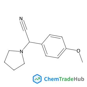 (4-Methoxyphenyl)(1-pyrrolidinyl)acetonitrile