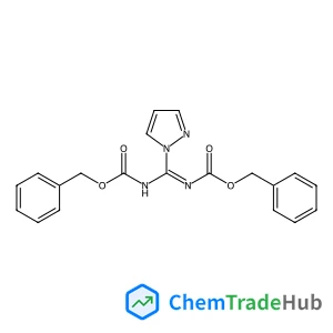 Dibenzyl [(E)-1H-pyrazol-1-ylmethylylidene]biscarbamate
