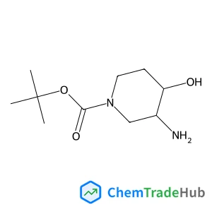 2-Methyl-2-propanyl (3R,4R)-3-amino-4-hydroxy-1-piperidinecarboxylate