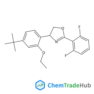 2-(2,6-Difluorophenyl)-4-[2-ethoxy-4-(2-methyl-2-propanyl)phenyl]-4,5-dihydro-1,3-oxazole