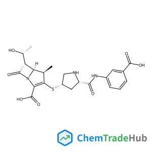 (4R,5S,6S)-3-({(3S,5S)-5-[(3-Carboxyphenyl)carbamoyl]-3-pyrrolidinyl}sulfanyl)-6-[(1R)-1-hydroxyethyl]-4-methyl-7-oxo-1-azabicyclo[3.2.0]hept-2-ene-2-carboxylic acid