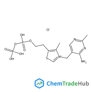 3-((4-Amino-2-methylpyrimidin-5-yl)methyl)-5-(2-((hydroxy(phosphonooxy)phosphoryl)oxy)ethyl)-4-methylthiazol-3-ium chloride