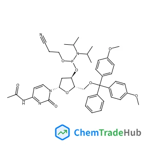 N-Acetyl-5'-O-[bis(4-methoxyphenyl)(phenyl)methyl]-3'-O-[(2-cyanoethoxy)(diisopropylamino)phosphino]-2'-deoxycytidine