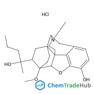(5beta,6beta,14beta,18R)-18-[(2R)-2-Hydroxy-2-pentanyl]-6-methoxy-17-methyl-18,19-dihydro-4,5-epoxy-6,14-ethenomorphinan-3-ol hydrochloride (1:1)