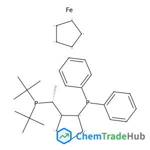 1,2,3,4,5-Cyclopentanepentayl, compd. with 1-[(1R)-1-[bis(1,1-dimethylethyl)phosphino]ethyl]-2-(diphenylphosphino)-1,2,3,4,5-cyclopentanepentayl, iron salt (1:1:1)