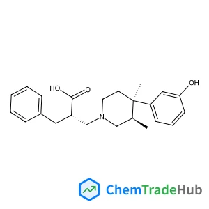 (2S)-2-Benzyl-3-[(3R,4R)-4-(3-hydroxyphenyl)-3,4-dimethyl-1-piperidinyl]propanoic acid
