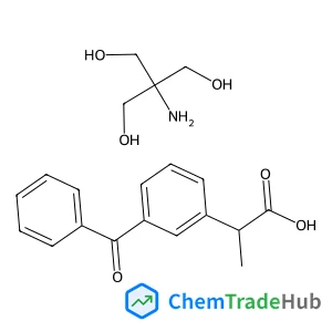 (2S)-2-(3-Benzoylphenyl)propanoic acid - 2-amino-2-(hydroxymethyl)-1,3-propanediol (1:1)