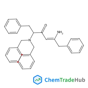 4-Hexen-3-one, 5-amino-2-[bis(phenylmethyl)amino]-1,6-diphenyl-, (2S)-