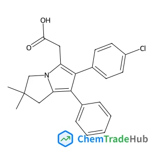 [6-(4-Chlorophenyl)-2,2-dimethyl-7-phenyl-2,3-dihydro-1H-pyrrolizin-5-yl]acetic acid