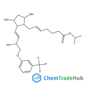 Isopropyl (5Z)-7-[(1R,2R,3R,5S)-3,5-dihydroxy-2-{(1E,3R)-3-hydroxy-4-[3-(trifluoromethyl)phenoxy]-1-buten-1-yl}cyclopentyl]-5-heptenoate