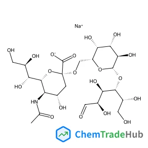 Sodium (6R)-5-acetamido-3,5-dideoxy-6-[(1R,2R)-1,2,3-trihydroxypropyl]-beta-L-threo-hex-2-ulopyranonosyl-(2->6)-beta-D-galactopyranosyl-(1->4)-D-glucose