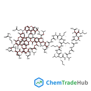 (4S)-4-amino-5-[[(1S)-2-[[(1S)-1-[[(1S)-2-[[(1S)-2-[[(1S)-2-[[2-[[(1S)-2-[[(1S)-1-[[(1S)-1-[[(1S)-2-[[(1S)-2-[[(1S)-4-amino-1-[[(1S)-5-amino-1-[[(1S)-1-[[(1S)-1-[[(1S)-2-[[(1S)-2-[[(1S)-2-[[(1S)-1-[[(1S)-2-[[(1S)-1-[[2-[[(1S)-2-[[(1S)-3-amino-1-[[(1S)-5-amino-1-[[2-[[(1S)-2-[[(1S,2S)-1-[[(1S,2S)-1-[[2-[[(1S)-1-[[(1S)-1-[[(1S)-1-[[2-[[2-[[(1S)-1-[[(1S)-1-[[(1S,2S)-1-[[(1S)-1-carboxyethyl]carbamoyl]-2-methyl-butyl]carbamoyl]-2-methyl-propyl]carbamoyl]-2-methyl-propyl]amino]-2-oxo-ethyl]amino]-2-oxo-ethyl]carbamoyl]-2-methyl-propyl]carbamoyl]-3-methylsulfanyl-propyl]carbamoyl]-3-methyl-butyl]amino]-2-oxo-ethyl]carbamoyl]-2-methyl-butyl]carbamoyl]-2-methyl-butyl]amino]-1-methyl-2-oxo-ethyl]amino]-2-oxo-ethyl]carbamoyl]pentyl]carbamoyl]-3-oxo-propyl]amino]-1-(hydroxymethyl)-2-oxo-ethyl]amino]-2-oxo-ethyl]carbamoyl]-2-methyl-propyl]amino]-1-(carboxymethyl)-2-oxo-ethyl]carbamoyl]-3-carboxy-propyl]amino]-1-methyl-2-oxo-ethyl]amino]-1-benzyl-2-oxo-ethyl]amino]-1-benzyl-2-oxo-ethyl]carbamoyl]-2-methyl-propyl]carbamoyl]-3-methyl-butyl]carbamoyl]pentyl]carbamoyl]-4-oxo-butyl]amino]-1-(1H-imidazol-4-ylmethyl)-2-oxo-ethyl]amino]-1-(1H-imidazol-4-ylmethyl)-2-oxo-ethyl]carbamoyl]-2-methyl-propyl]carbamoyl]-3-carboxy-propyl]amino]-1-[(4-hydroxyphenyl)methyl]-2-oxo-ethyl]amino]-2-oxo-ethyl]amino]-1-(hydroxymethyl)-2-oxo-ethyl]amino]-1-(carboxymethyl)-2-oxo-ethyl]amino]-1-(1H-imidazol-4-ylmethyl)-2-oxo-ethyl]carbamoyl]-4-guanidino-butyl]amino]-1-benzyl-2-oxo-ethyl]amino]-5-oxo-pentanoic acid