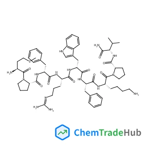 L-Methionyl-L-prolyl-D-phenylalanyl-N~5~-(diaminomethylene)-L-ornithyl-D-tryptophyl-L-phenylalanyl-L-lysyl-L-prolyl-L-valinamide