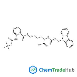 L-Lysine,N6-[2-[[(1,1-dimethylethoxy)carbonyl]amino]benzoyl]-N2-[(9H-fluoren-9-ylmethoxy)carbonyl]- structure