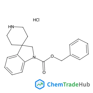 Benzyl spiro[indole-3,4'-piperidine]-1(2H)-carboxylate hydrochloride (1:1) structure