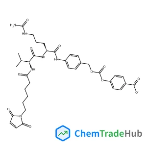 N-[6-(2,5-Dioxo-2,5-dihydro-1H-pyrrol-1-yl)hexanoyl]-L-valyl-N~5~-carbamoyl-N-[4-({[(4-nitrophenoxy)carbonyl]oxy}methyl)phenyl]-L-ornithinamide
