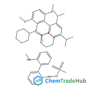 [2'-(methylamino)-[1,1'-biphenyl]-2-yl]palladio methanesulfonate, dicyclohexyl[3,6-dimethoxy-2',4',6'-tris(propan-2-yl)-[1,1'-biphenyl]-2-yl]phosphane