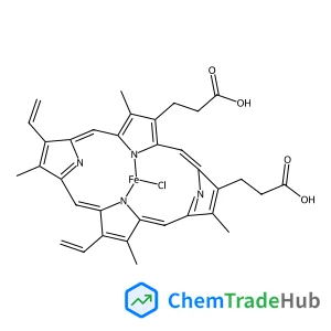 Chloro[3,3'-(3,7,12,17-tetramethyl-8,13-divinyl-2,18-porphyrindiyl-kappa~2~N~22~,N~24~)dipropanoato(2-)]iron