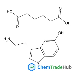 Hexanedioic acid - 3-(2-aminoethyl)-1H-indol-5-ol (1:1)