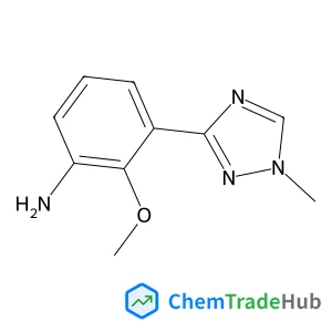 2-Methoxy-3-(1-methyl-1H-1,2,4-triazol-3-yl)aniline structure