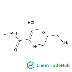 5-(Aminomethyl)-N-methyl-2-pyridinecarboxamide hydrochloride (1:1) Chemical_Structure_Of