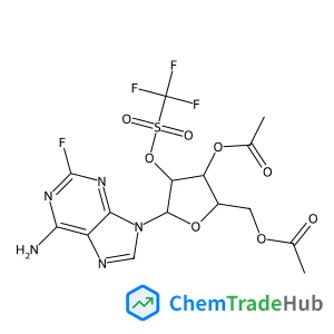 ((2R,3R,4R,5R)-3-Acetoxy-5-(6-amino-2-fluoro-9H-purin-9-yl)-4-(((trifluoromethyl)sulfonyl)oxy)tetrahydrofuran-2-yl)methyl acetate