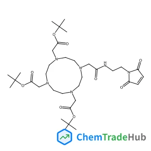 Tris(2-methyl-2-propanyl) 2,2',2''-[10-(2-{[2-(2,5-dioxo-2,5-dihydro-1H-pyrrol-1-yl)ethyl]amino}-2-oxoethyl)-1,4,7,10-tetraazacyclododecane-1,4,7-triyl]triacetate