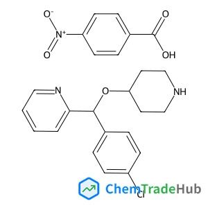 4-Nitrobenzoic acid - 2-[(4-chlorophenyl)(4-piperidinyloxy)methyl]pyridine (1:1)