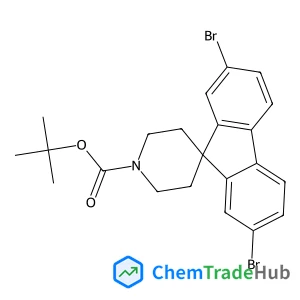 SPIRO[9H-FLUORENE-9,4'-PIPERIDINE]-1'-CARBOXYLIC ACID, 2,7-DIBROMO-, 1,1-DIMETHYLETHYL ESTER