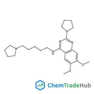 6,7-Dimethoxy-2-(1-pyrrolidinyl)-N-[5-(1-pyrrolidinyl)pentyl]-4-quinazolinamine structure