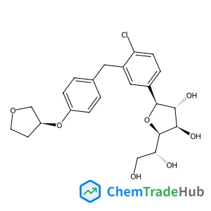 (1S)-1,4-Anhydro-1-(4-chloro-3-{4-[(3S)-tetrahydro-3-furanyloxy]benzyl}phenyl)-D-glucitol