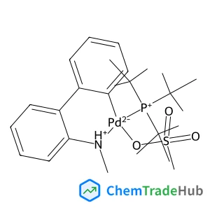 (Methanesulfonatato-kappaO)[2'-(methylamino-kappaN)-2-biphenylyl-kappaC~2~][tris(2-methyl-2-propanyl)phosphine]palladium