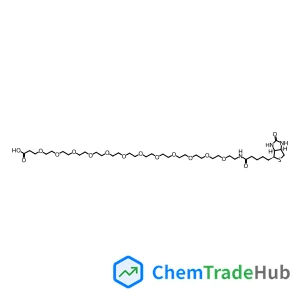 41-Oxo-45-[(3aS,4S,6aR)-2-oxohexahydro-1H-thieno[3,4-d]imidazol-4-yl]-4,7,10,13,16,19,22,25,28,31,34,37-dodecaoxa-40-azapentatetracontan-1-oic acid